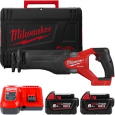 Сабельная пила Milwaukee Fuel M18 M18FSZ-502X 4933478291 (с 2-мя АКБ, кейс)