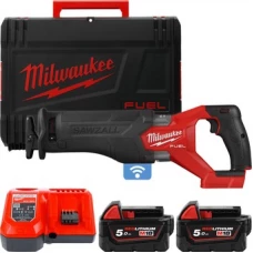 Сабельная пила Milwaukee Fuel M18 M18ONEFSZ-502X 4933478294 (с 2-мя АКБ, кейс)