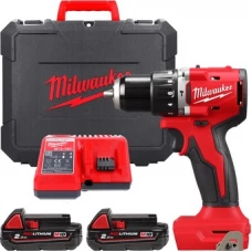 Ударная дрель-шуруповерт Milwaukee M18 M18BLPDRC-202C 4933492822 (с 2-мя АКБ 2 Ач, кейс)