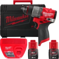 Дрель-шуруповерт Milwaukee M12 FUEL M12FDD2-202X 4933479873 (с 2-мя АКБ 2 Ач, кейс)