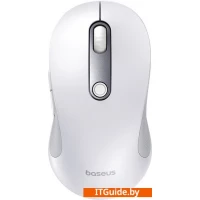 Мышь Baseus F02 Ergonomic Wireless Mouse (белый, без батарейки в комплекте)