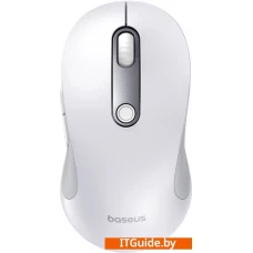 Мышь Baseus F02 Ergonomic Wireless Mouse (белый, без батарейки в комплекте)