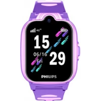 Детские умные часы Philips W6610 (розовый/фиолетовый)