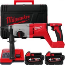 Перфоратор Milwaukee M18 M18BLHACD26-402X 4933492480 (с 2-мя АКБ, кейс)