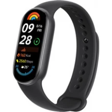 Фитнес-браслет Xiaomi Smart Band 9 (черный, с черным силиконовым ремешком, международная версия)