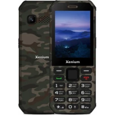 Кнопочный телефон Xenium X300 (зеленый камуфляж)