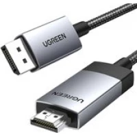 Кабель Ugreen DP119 15574 DisplayPort - HDMI (2 м, черный)