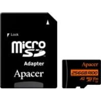 Apacer microSDXC AP256GMCSX10U8-R 256GB (с адаптером)