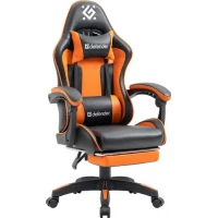 Игровое (геймерское) кресло Defender Sorang (черный/оранжевый)
