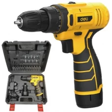 Дрель-шуруповерт Deli EDL-DZ12-6A2 (с 1-им АКБ, кейс)