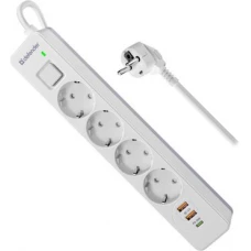 Сетевой фильтр Defender DFS 141 (1.5 м)