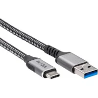 Кабель VCOM CU401M-1M USB 3.2 Gen2 Type-A - USB 3.1 Type-C (1 м, черный)