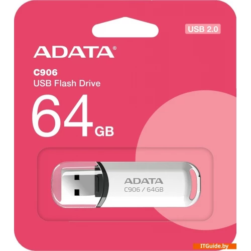 USB Flash ADATA C906 64GB (белый) ver2
