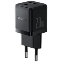 Сетевое зарядное Baseus Palm Fast Charger C+U 20W EU P10111608113-01 (черный)