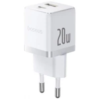 Сетевое зарядное Baseus Palm Fast Charger C+U 20W EU P10111608213-01 (белый)
