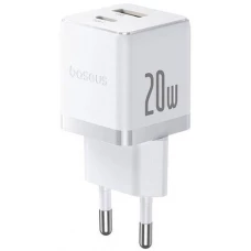 Сетевое зарядное Baseus Palm Fast Charger C+U 20W EU P10111608213-01 (белый)
