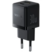 Сетевое зарядное Baseus Palm Fast Charger C+U 30W EU P1011160A113-00 (черный)