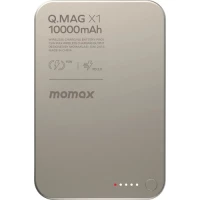Внешний аккумулятор Momax Q.Mag X1 Magnetic IP117A 10000mAh (титановый)