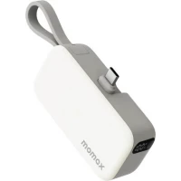 Внешний аккумулятор Momax 1-Power Mini 3-in-1 USB-C IP130 5000mAh (белый)