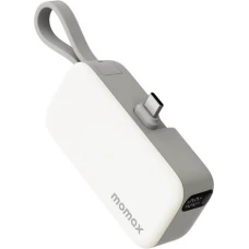 Внешний аккумулятор Momax 1-Power Mini 3-in-1 USB-C IP130 5000mAh (белый)