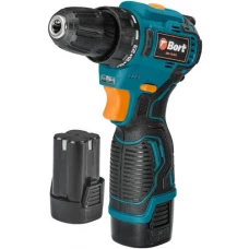 Дрель-шуруповерт Bort BAB-16-BLK 93414868 (с 2-мя АКБ, кейс)