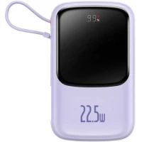 Внешний аккумулятор Baseus Qpow Pro Digital Display Fast Charge 22.5W 20000mAh (сиреневый)