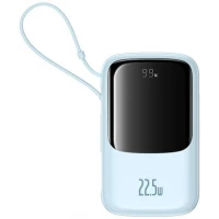 Внешний аккумулятор Baseus Qpow Pro+ Digital Display Fast Charge 22.5W 10000mAh (голубой)