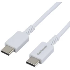 Кабель GoPower 00-00022803 USB Type-C - USB Type-C (1 м, белый)