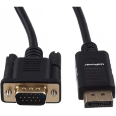 Кабель GoPower 00-00027497 DisplayPort - VGA (1.8 м, черный)