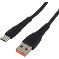 Кабель GoPower 00-00022800 USB Type-A - USB Type-C (1 м, черный)