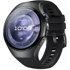 Умные часы Huawei Watch 5 46 мм (черный, с черным силиконовым ремешком, международная версия)