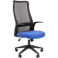 Офисное кресло CHAIRMAN 573 (черный/синий)