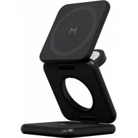 Беспроводное зарядное Magssory Fold Pro 3 в 1 WCH063 (черный)