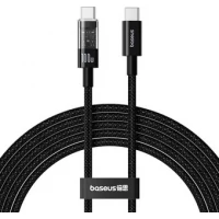 Кабель Baseus Gem Fast-Charging Data 100W USB Type-C - USB Type-C (1 м, черный)
