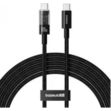 Кабель Baseus Gem Fast-Charging Data 100W USB Type-C - USB Type-C (1 м, черный)