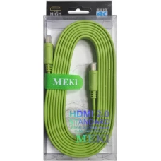 Кабель Meki GH-T-3GR HDMI - HDMI (3 м, зеленый)