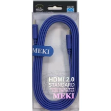 Кабель Meki GH-T-2BE HDMI - HDMI (2 м, синий)