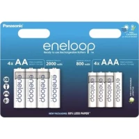 Аккумулятор Panasonic Eneloop AAA+AA BK-3MCDE+BK-4MCDE/8CP (8шт)