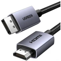 Кабель Ugreen DP125 35842 DisplayPort - HDMI (2 м, черный)