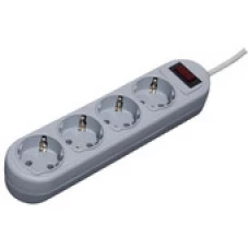Сетевой фильтр Defender ES Lite 4 розетки, серый, 1.8 м