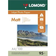 Фотобумага Lomond матовая односторонняя A4 95 г/кв.м. 100 листов (0102125)