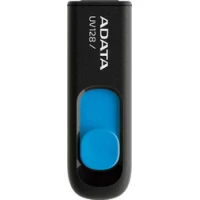 USB Flash A-Data DashDrive UV128 Black/Blue 128GB (AUV128-128G-RBE)