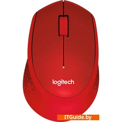 Мышь Logitech M330 Silent Plus (красный) [910-004911] ver1